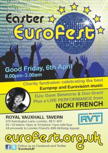 Easter Eurofest flyer front